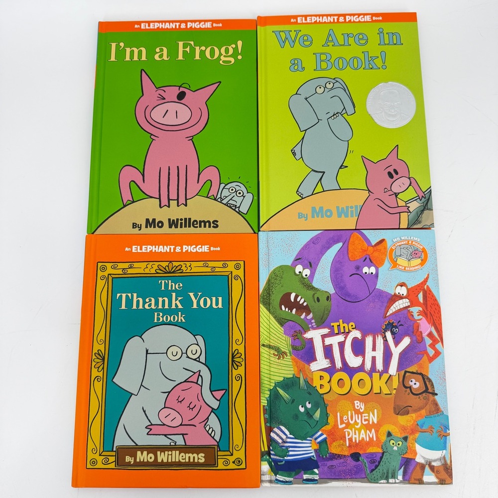 Lot 4 Elephant & Piggie Hardcover Books‎ Set Bundle